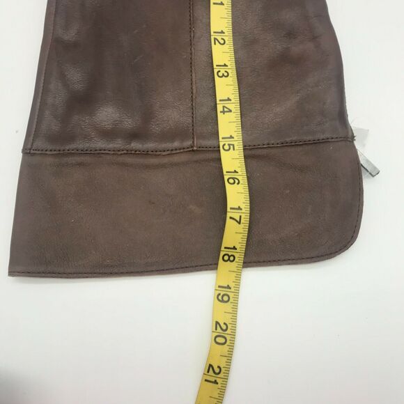 Franco Sarto Womens Daya Riding Boots Brown Leather Pointed Toe Zip 7M WC - Picture 6 of 10